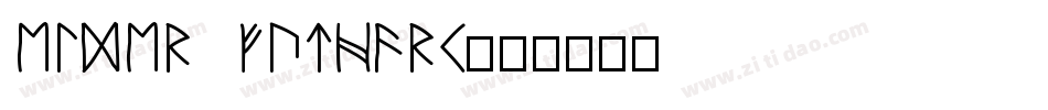 Elder Futhark字体转换